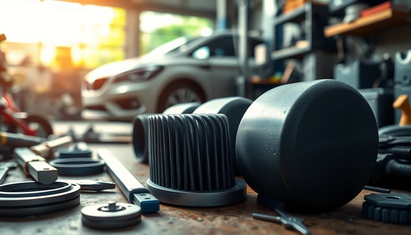 Auto Kufen in einer Werkstatt dargestellt, die Qualität und Handwerkskunst betont.