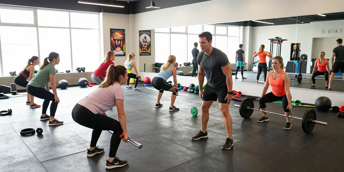 Medi Pharma Steroid Shop in Aktion: Fitnessgruppe trainiert mit Anleitungen für hochwertige Ergebnisse