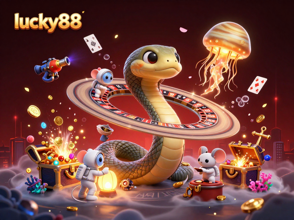 Engage in thrilling gameplay at lucky88, where tiny astronaut mice gamble around a cosmic roulette wheel.