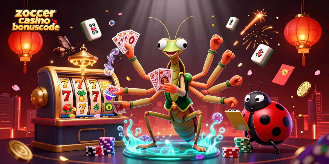 Interaktive Darstellung des zoccer casino bonuscode mit lebendigen Slot-Spielautomaten und dynamischen Charakteren.