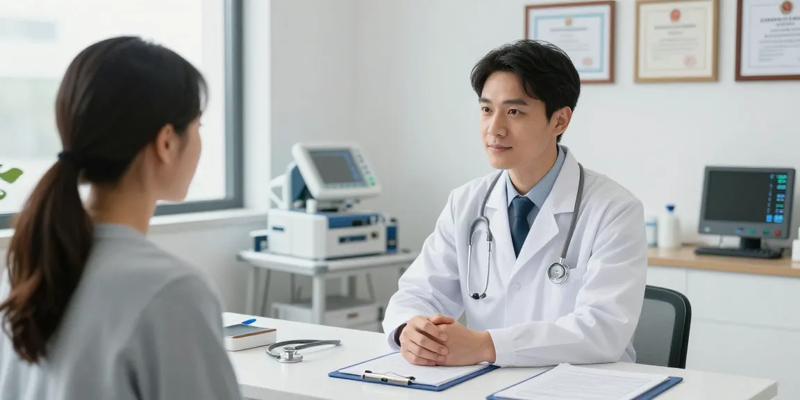 Professionelle Arztberatung mit Prime Pharma in einer modernen Gesundheitsklinik, die Patientenversorgung bietet.